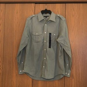 NWT Banana republic green men’s button down